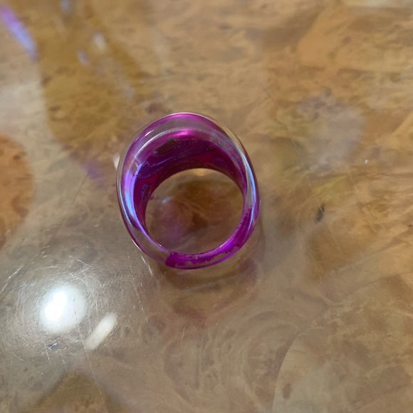 🌟pink & gold circle chunky ring🌟 - Picture 2 of 5